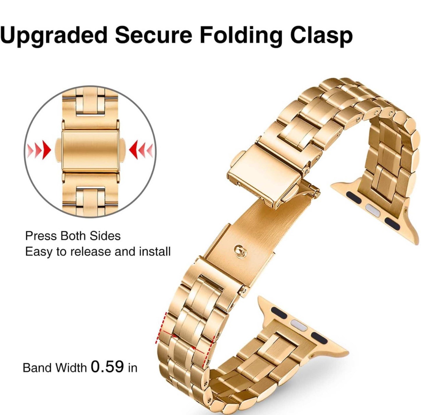 LL LuxeLink Gold Watch Band